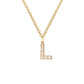 Elegante halsketting met letter en glanzende elementen voor een uitzonderlijke stijl