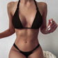 Driehoek-Bikini voor Vrouwen – Naadloos Ultragemakkelijk & Elastisch – Verstelbare Bandjes – Minimale Bedekking