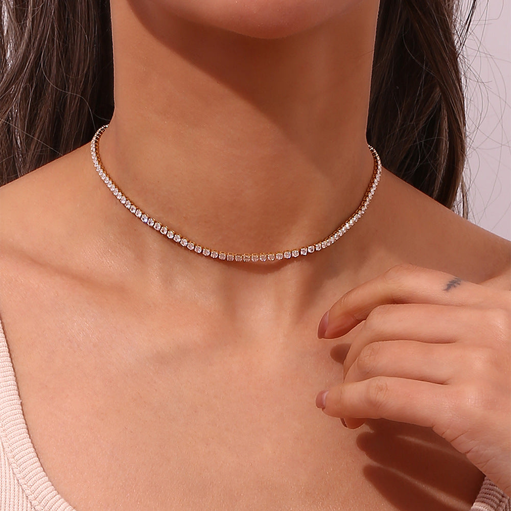 Brillante Diamanten Tennisketting - Isolde für einzigartigen Glanz