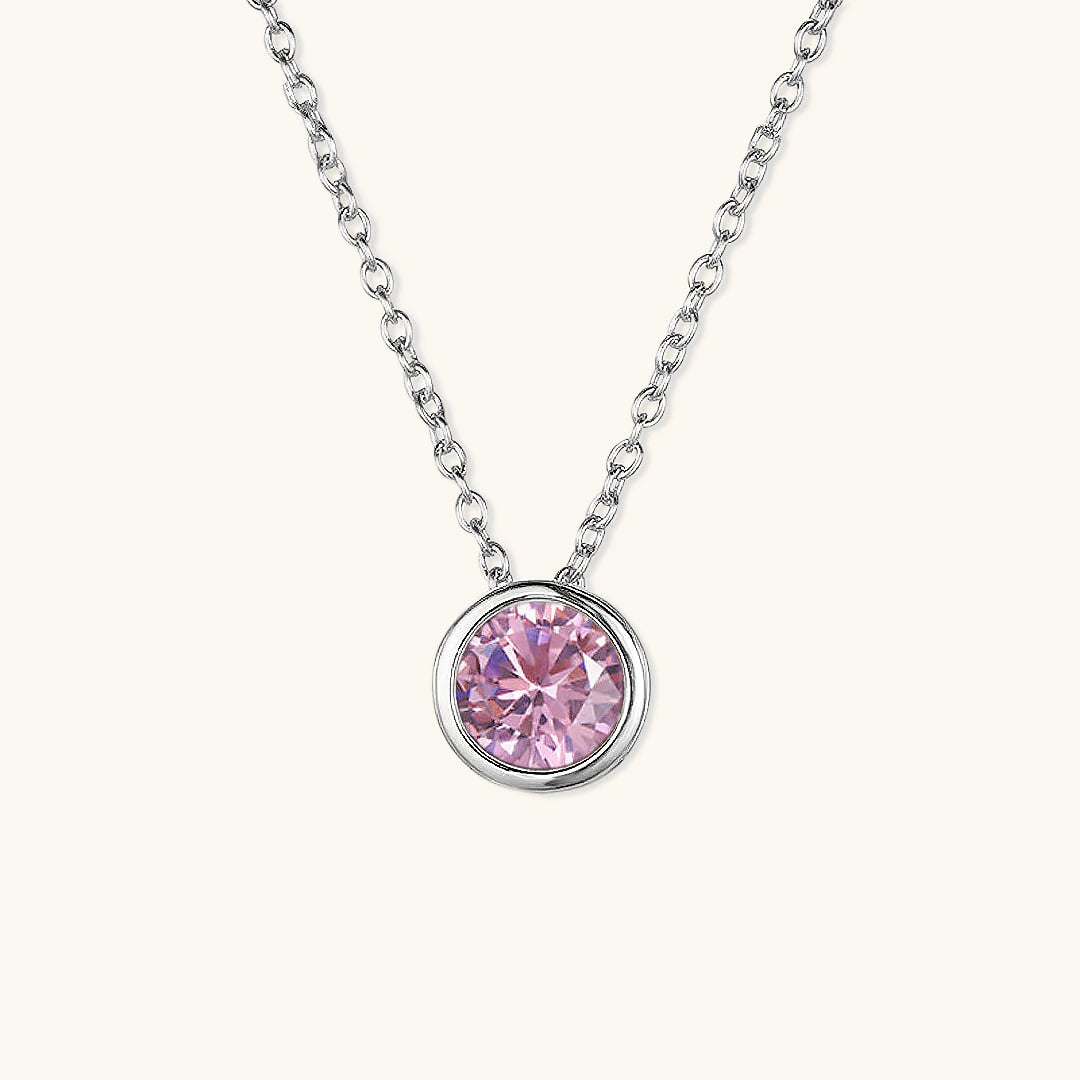 Elegante Geboortesteen Ketting - Amelia für personalisierte Geburtstagsgeschenke