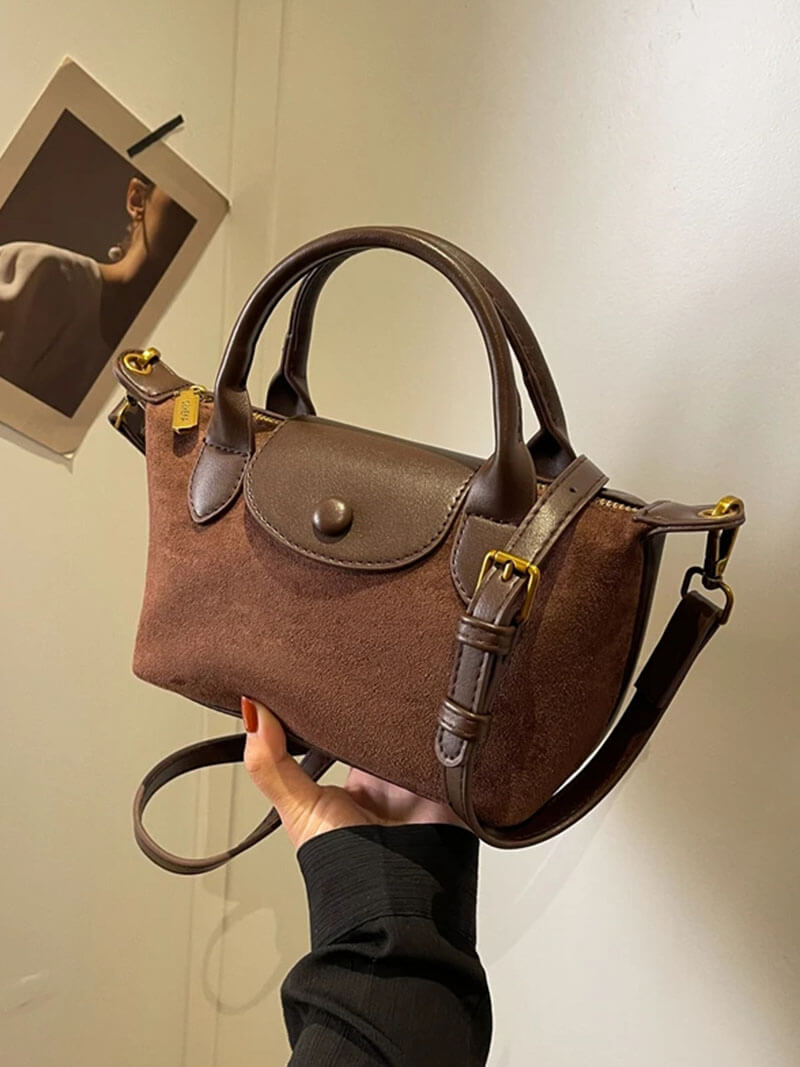 Stijlvolle Mini Suède-Tas – Perfect voor Dagelijkse en Avonduitjes