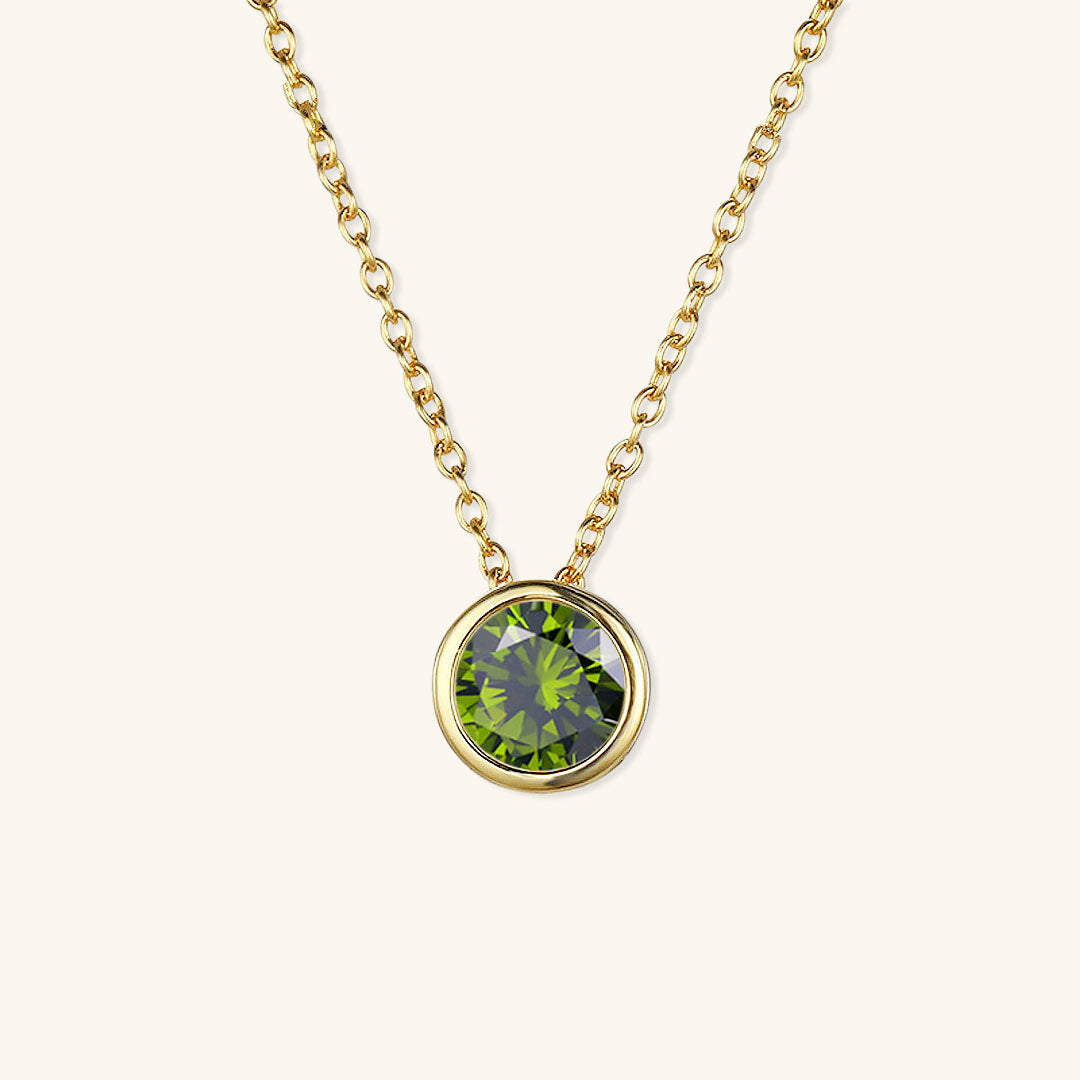 Elegante Geboortesteen Ketting - Amelia für personalisierte Geburtstagsgeschenke