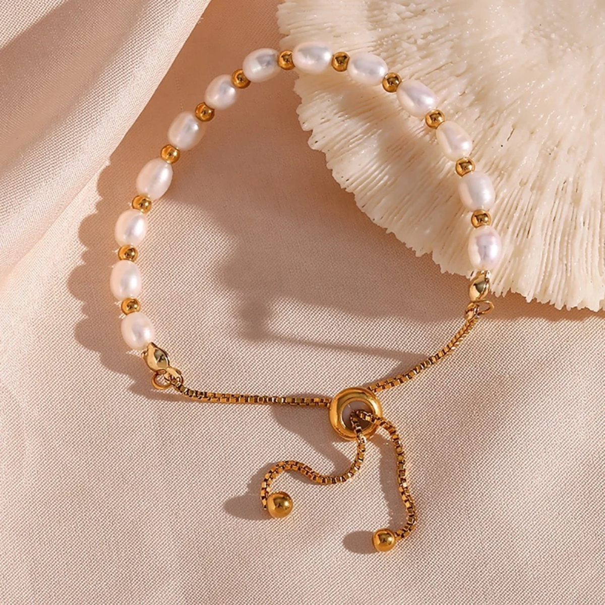 Elegante armband met luxe parels