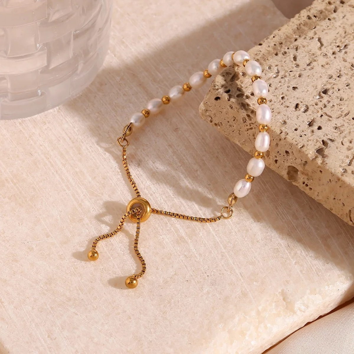 Elegante armband met luxe parels