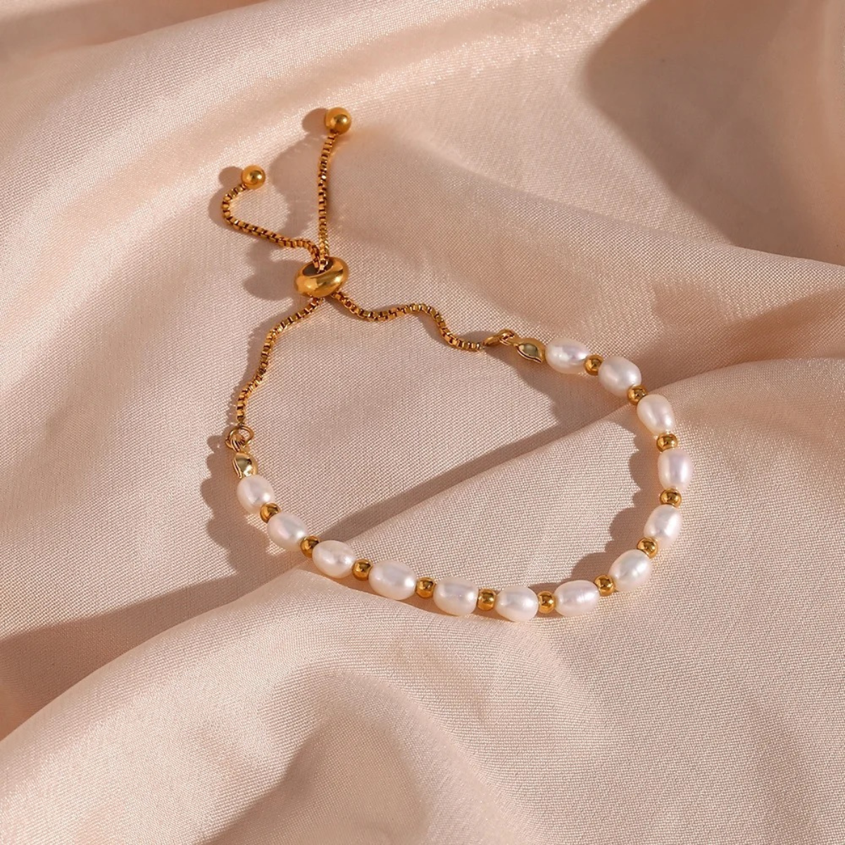 Elegante armband met luxe parels