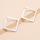 Geometrische Vorm Oorbellen in Goud & Zilver Extravagante Look