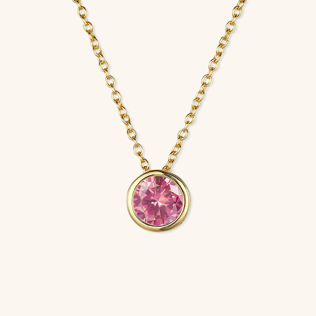 Elegante Geboortesteen Ketting - Amelia für personalisierte Geburtstagsgeschenke