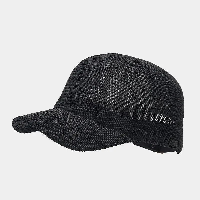 Berlin™ | Unisex Ademende Zomerpet | Gevlochten, Lichtgewicht & Stijlvolle Strand Pet