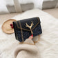 Felica™ | Dames Crossbody Schoudertas | Luxe Glittertas met Gouden Ketting