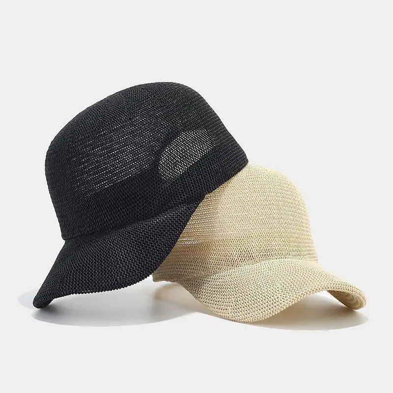 Berlin™ | Unisex Ademende Zomerpet | Gevlochten, Lichtgewicht & Stijlvolle Strand Pet