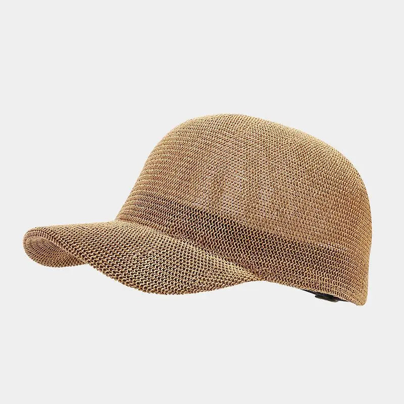 Berlin™ | Unisex Ademende Zomerpet | Gevlochten, Lichtgewicht & Stijlvolle Strand Pet