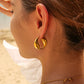 Gouden Golf Hoops Oorbellen
