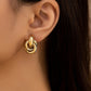 Silvy’s™ Goud & Zilver Knot Hoops – Tijdloze Oorbellen voor Elke Gelegenheid