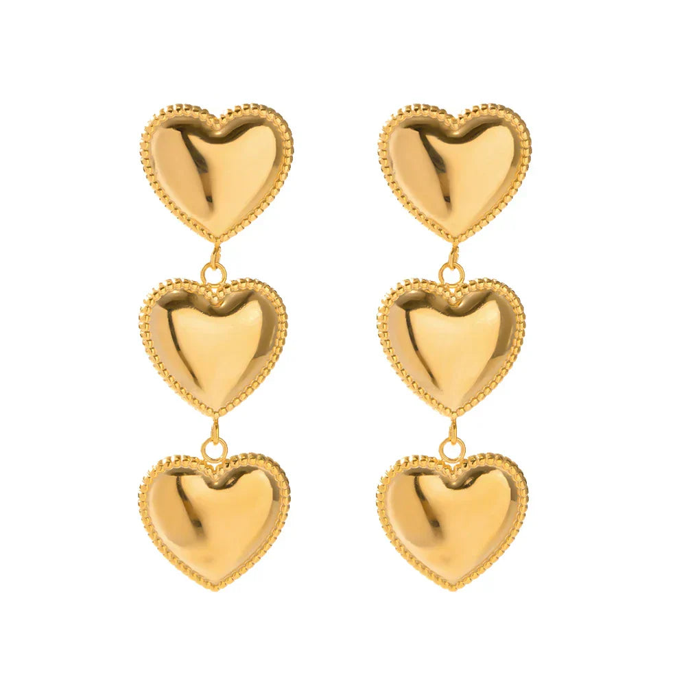 Elegante Gouden Idaya-Oorbellen voor een Stralende Look