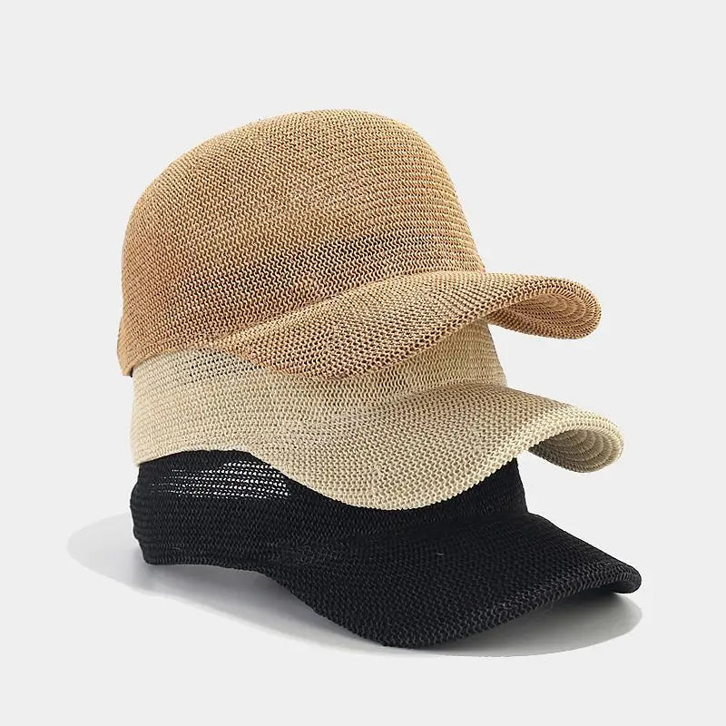Berlin™ | Unisex Ademende Zomerpet | Gevlochten, Lichtgewicht & Stijlvolle Strand Pet