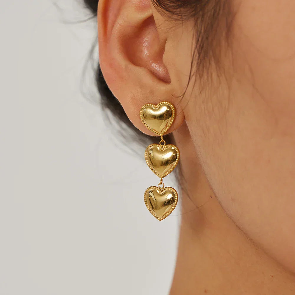 Elegante Gouden Idaya-Oorbellen voor een Stralende Look