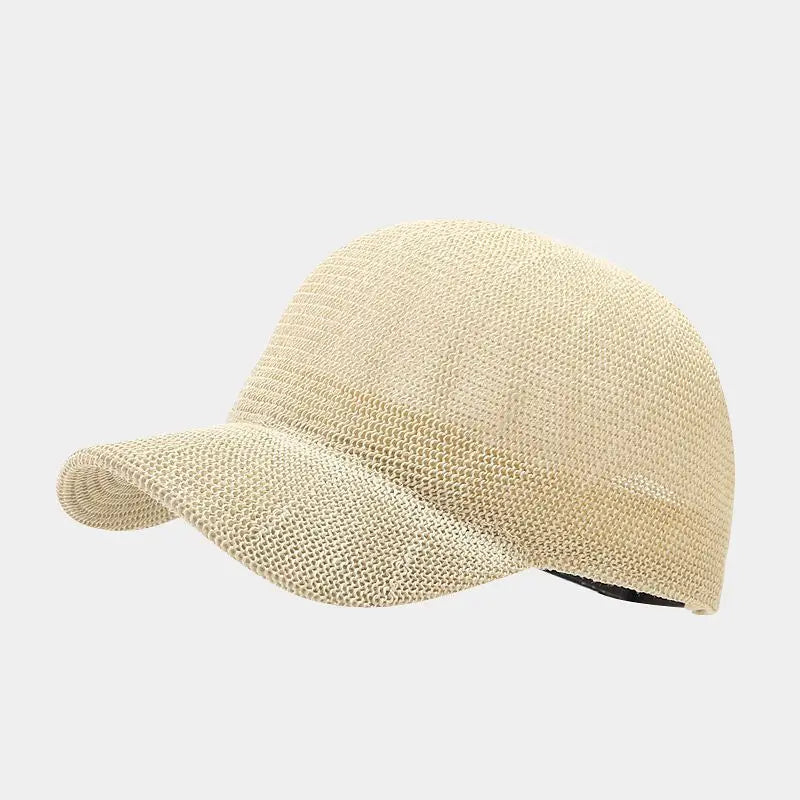 Berlin™ | Unisex Ademende Zomerpet | Gevlochten, Lichtgewicht & Stijlvolle Strand Pet