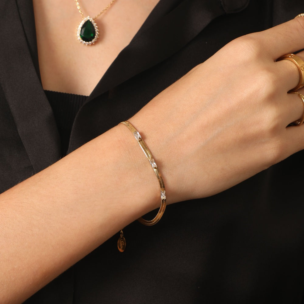 Elegante Handtekening Slanke Armband voor een Luxe Touch