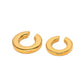 Stijlvolle Elodie Clip On Oorbellen in Elegant Goud