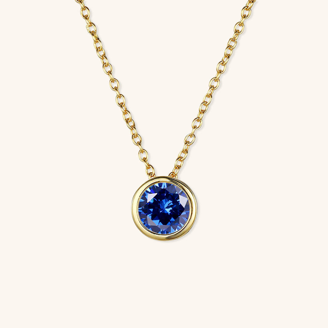 Elegante Geboortesteen Ketting - Amelia für personalisierte Geburtstagsgeschenke