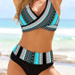 Dames Bikini-Set - V-hals Top - Hoge Taille - Steun en Flatteuse Pasvorm