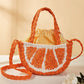 Schattige feestdagenfruit-geweven tas