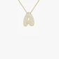 Elegante kettinkje met letter Pavé voor een unieke stijl