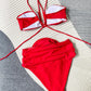 Dames Bikini Halter Neck met Bloemen Details