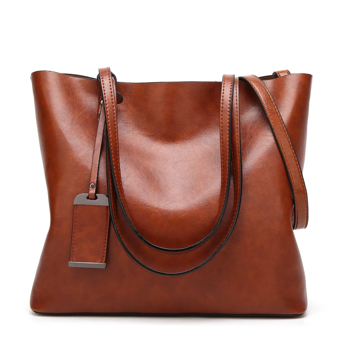 Elegante Retro Schoudertas voor Dames in Bordeaux Glad Leer - Elea