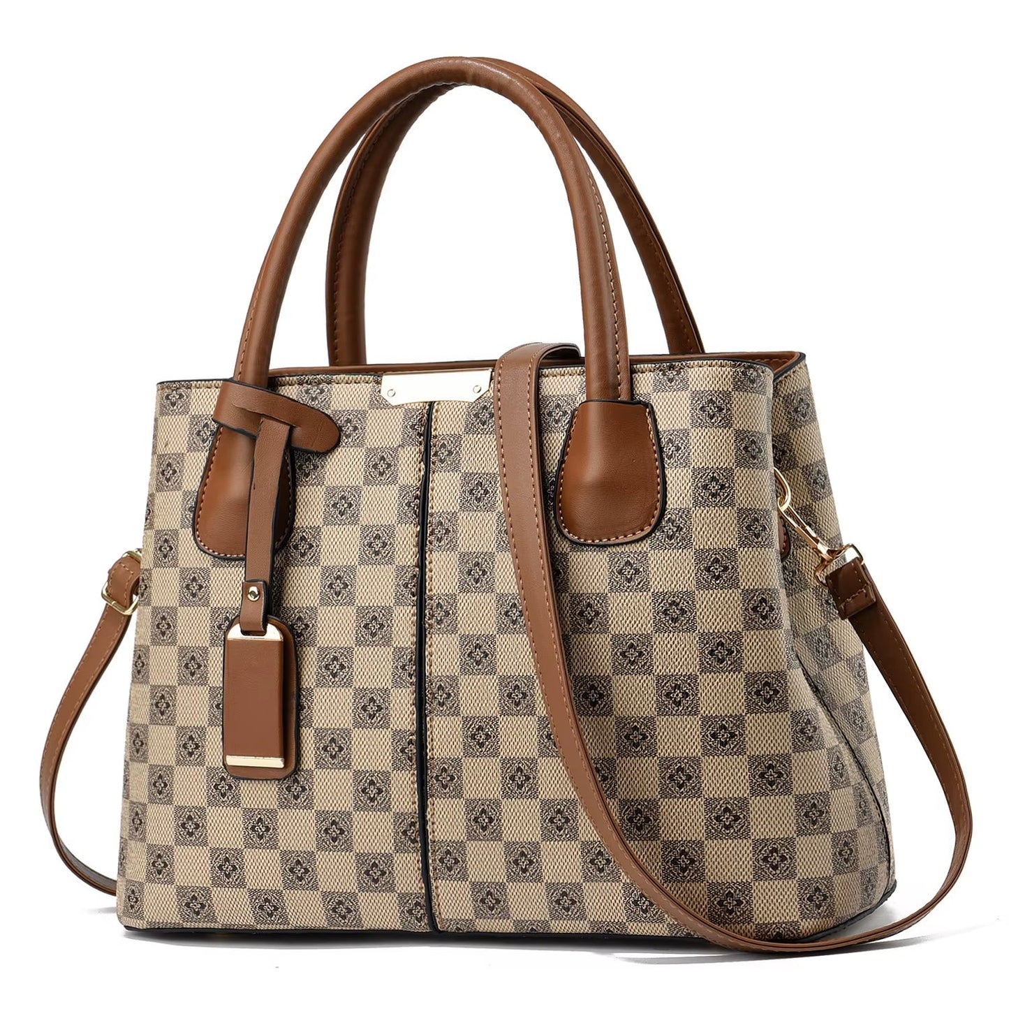 Elegante dames schoudertas met trendy geometrisch ontwerp – Amélie