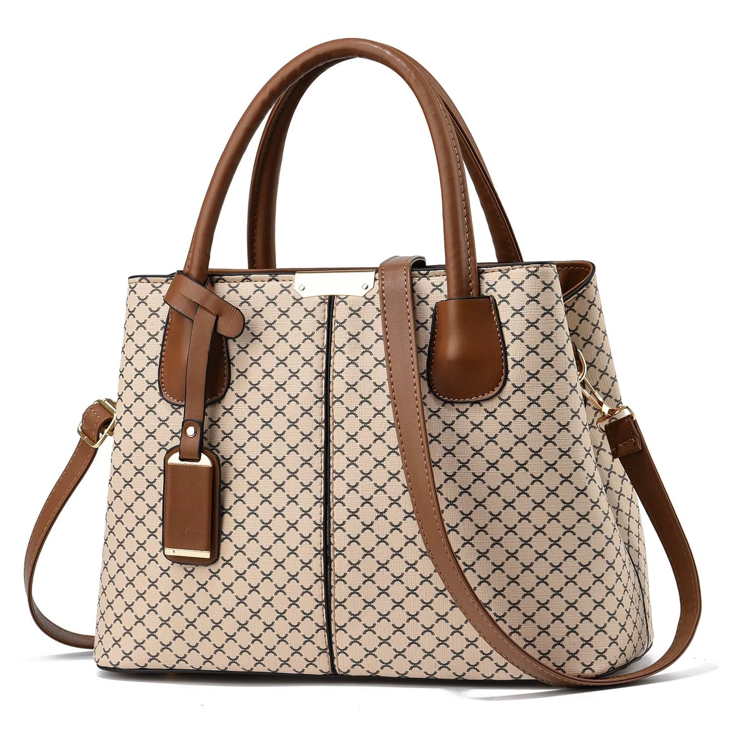 Elegante dames schoudertas met trendy geometrisch ontwerp – Amélie