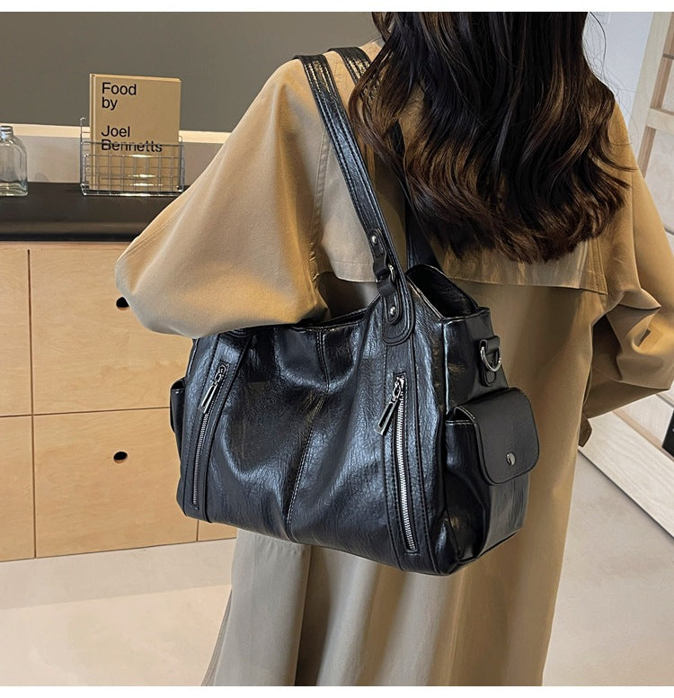 UrbanTote™ | Grote PU-Leren Damestas Met Meerdere Vakken En Afneembare Schouderband
