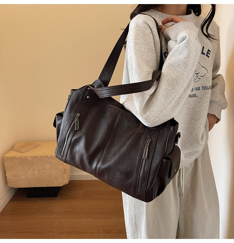 UrbanTote™ | Grote PU-Leren Damestas Met Meerdere Vakken En Afneembare Schouderband