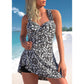 Tankini Set voor Vrouwen – Stevige Pasvorm – Gebogen Top – Vloeiende Rok – Elastisch en Zacht Materiaal