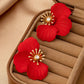 Chique Hibiscus Oorknopjes - Nadine Elegance