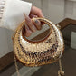 Chic metalen ketting schoudertas voor moeiteloze stijl