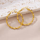 Elegante Gedraaide Gouden Hoepel Oorbellen - Kelly voor een Chique Look