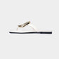 Open Gesp Sandwich-metalen Platen Sandalen