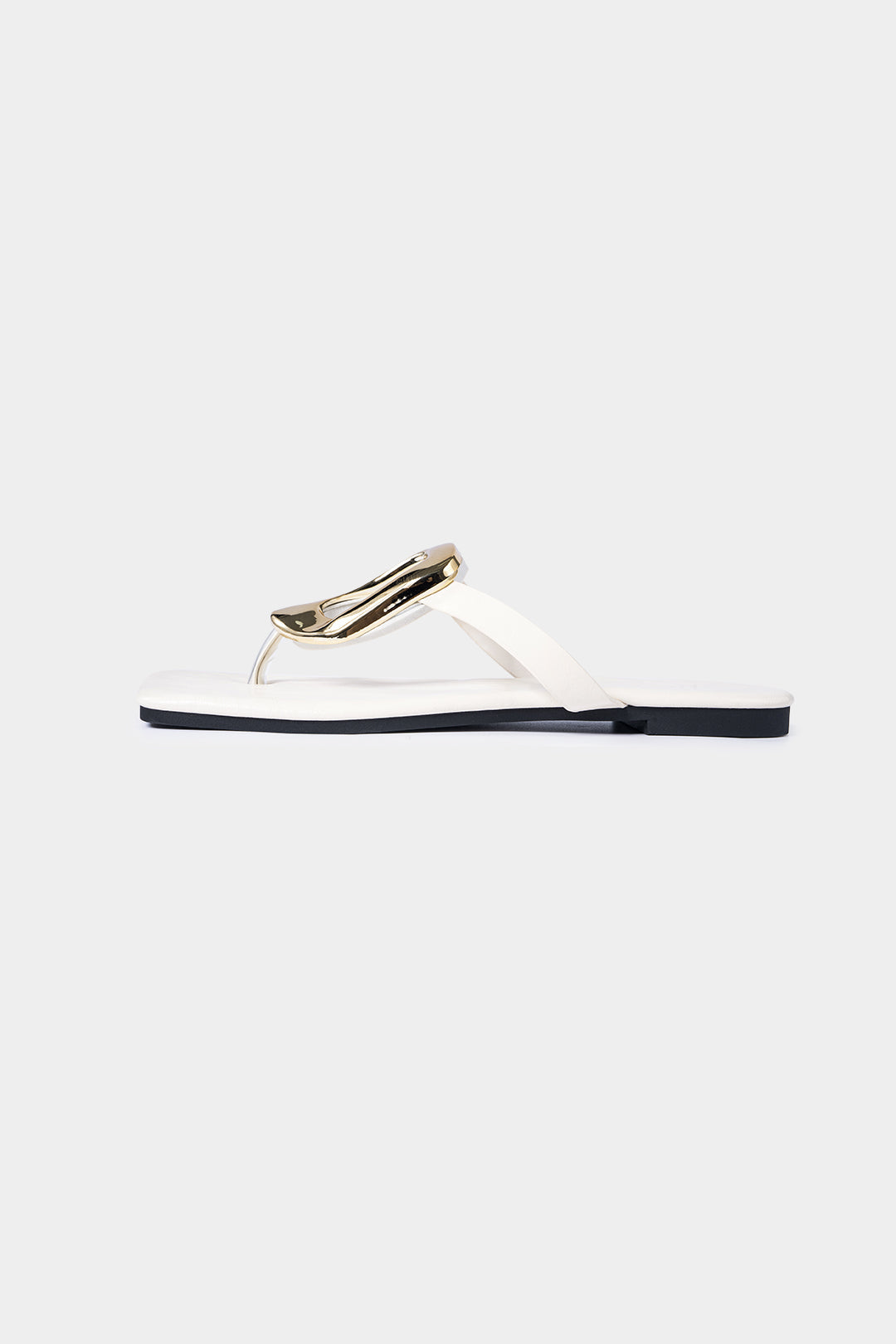 Open Gesp Sandwich-metalen Platen Sandalen