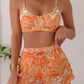 Dames Zwemkleding Set – Fitted Bikini Top en Hoge Taille Shorts – Verstelbaar voor Perfect Comfort
