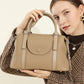 Handtas van synthetisch leer voor dames in gestructureerd ontwerp - Renata