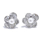 Elegante en verfijnde floret parel oorbellen