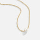 Elegante Solitaire-Halskette mit Goldperle - Klassiker und Stil vereint
