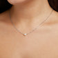 Elegante Solitaire Ketting met Zilveren Parel - Zacht en Stijlvol Sieradencijfer