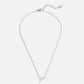 Elegante Solitaire Ketting met Zilveren Parel - Zacht en Stijlvol Sieradencijfer